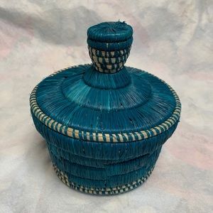 All Across Africa Woven Basket with lid